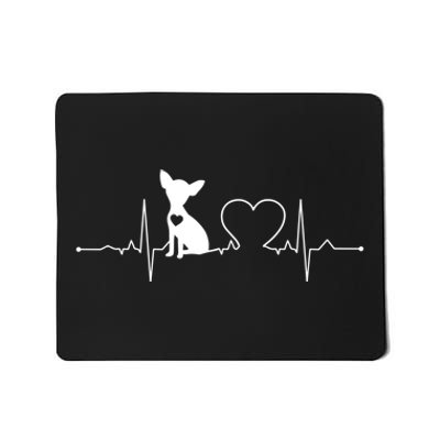 Chihuahua With Heartbeat Great Gift Chihuahua Cool Gift Mousepad