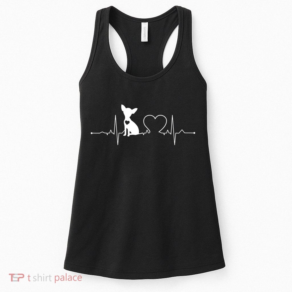 Chihuahua With Heartbeat Great Gift Chihuahua Cool Gift Womens Tank Top