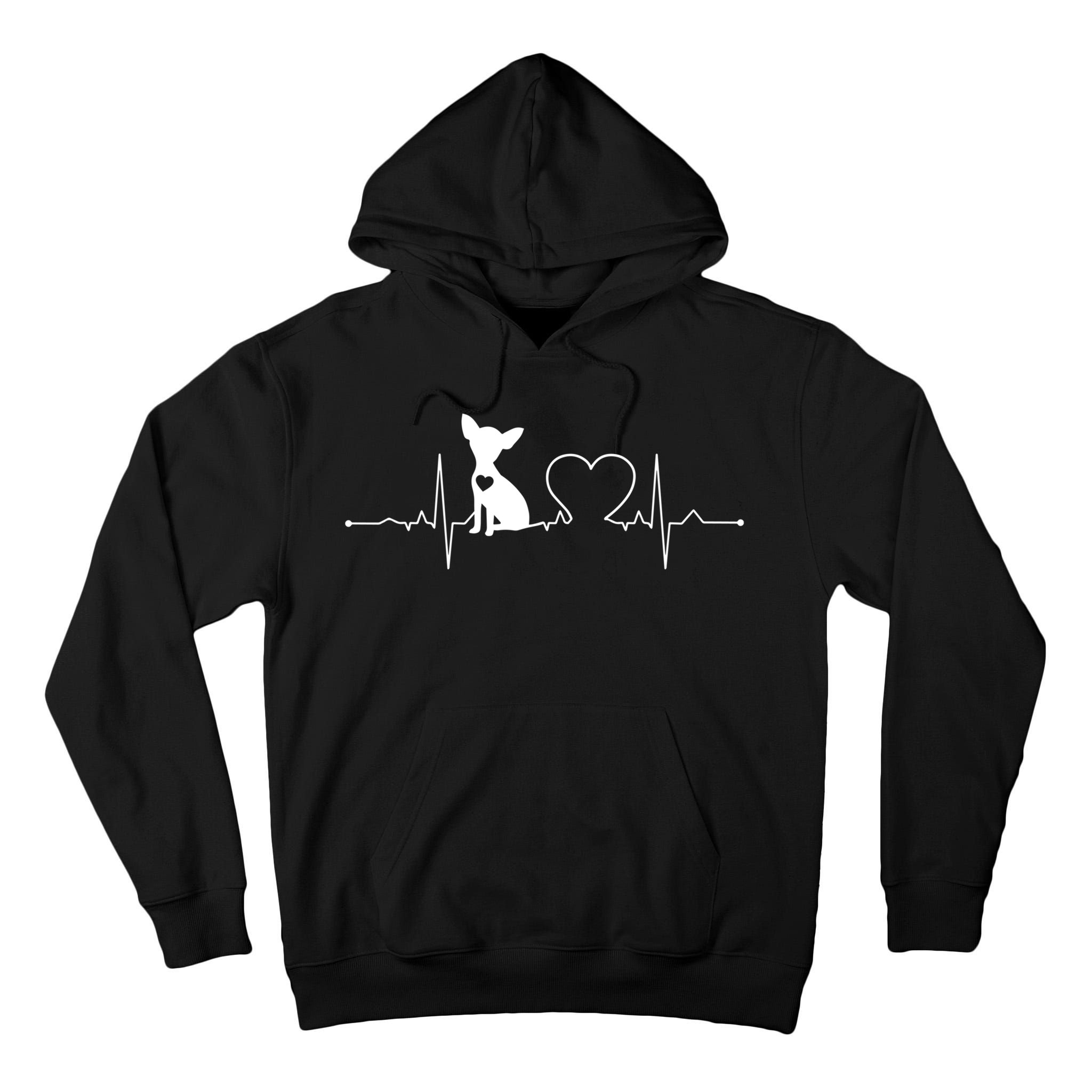 Chihuahua With Heartbeat Great Gift Chihuahua Cool Gift Tall Hoodie