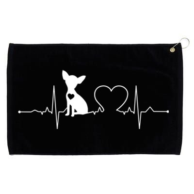 Chihuahua With Heartbeat Great Gift Chihuahua Cool Gift Grommeted Golf Towel