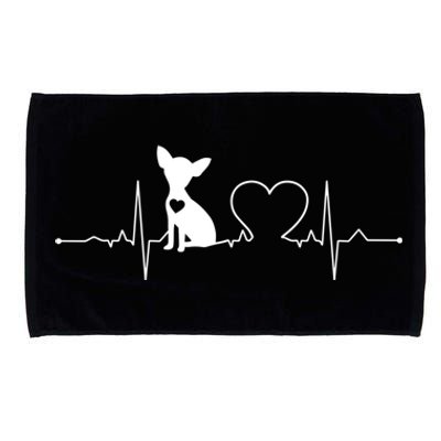 Chihuahua With Heartbeat Great Gift Chihuahua Cool Gift Microfiber Hand Towel