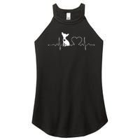 Chihuahua With Heartbeat Great Gift Chihuahua Cool Gift Women's Perfect Tri Rocker Tank