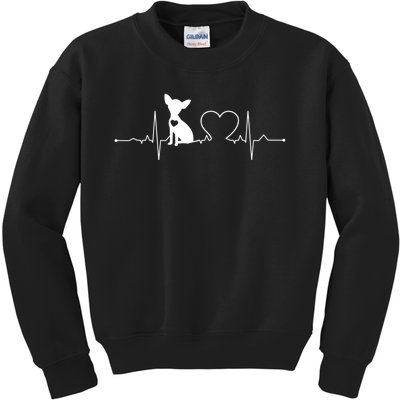 Chihuahua With Heartbeat Great Gift Chihuahua Cool Gift Kids Sweatshirt