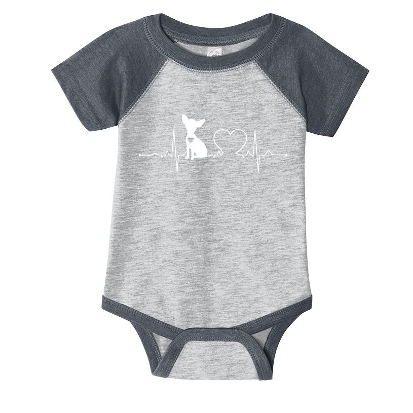 Chihuahua With Heartbeat Great Gift Chihuahua Cool Gift Infant Baby Jersey Bodysuit