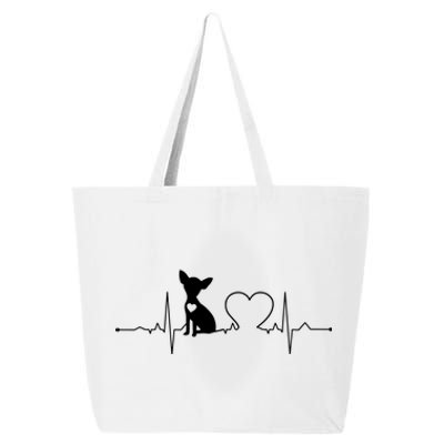 Chihuahua With Heartbeat Great Gift Chihuahua Cool Gift 25L Jumbo Tote