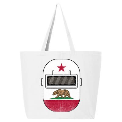 California Welders Helmet California Flag Welding Fabricator Gift 25L Jumbo Tote