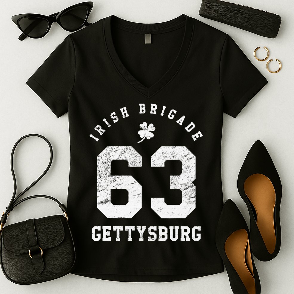Civil War Irish Brigade Gettysburg Women's V-Neck T-Shirt