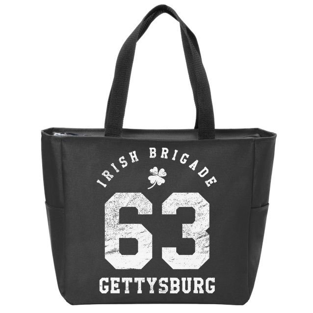 Civil War Irish Brigade Gettysburg Zip Tote Bag