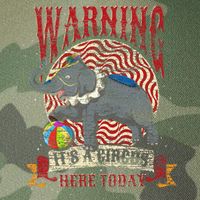 Carnival Warning Its A Circus Here Today Elephant Circus Legacy Tie Dye Trucker Hat