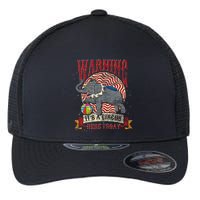 Carnival Warning Its A Circus Here Today Elephant Circus Flexfit Unipanel Trucker Cap