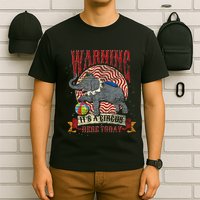 Carnival Warning Its A Circus Here Today Elephant Circus T-Shirt