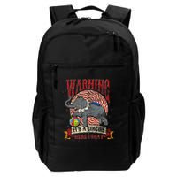 Carnival Warning Its A Circus Here Today Elephant Circus Backpack