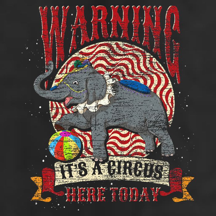 Carnival Warning Its A Circus Here Today Elephant Circus Beanie