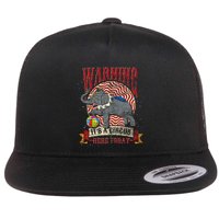 Carnival Warning Its A Circus Here Today Elephant Circus Flatbill Hat