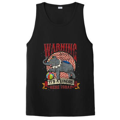 Carnival Warning Its A Circus Here Today Elephant Circus PosiCharge Competitor Tank