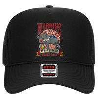 Carnival Warning Its A Circus Here Today Elephant Circus Trucker Hat
