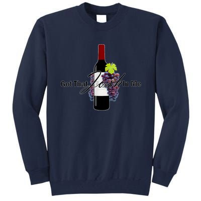 Classy Wine In Me Got That Josh In Me Funny Tall Sweatshirt