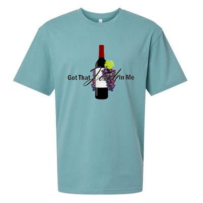 Classy Wine In Me Got That Josh In Me Funny Sueded Cloud Jersey T-Shirt