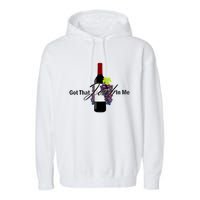 Classy Wine In Me Got That Josh In Me Funny Garment-Dyed Fleece Hoodie