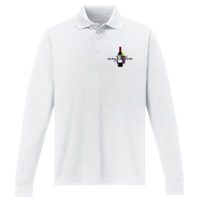 Classy Wine In Me Got That Josh In Me Funny Performance Long Sleeve Polo