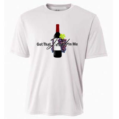 Classy Wine In Me Got That Josh In Me Funny Cooling Performance Crew T-Shirt