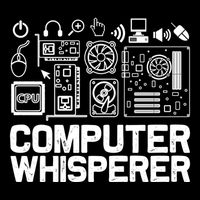 Computer Whisperer It Tech Support Software Engineer Geek Gift Cooling Performance Crew T-Shirt