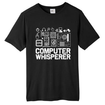 Computer Whisperer It Tech Support Software Engineer Geek Gift Tall Fusion ChromaSoft Performance T-Shirt