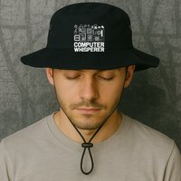 Computer Whisperer It Tech Support Software Engineer Geek Gift Legacy Cool Fit Booney Bucket Hat