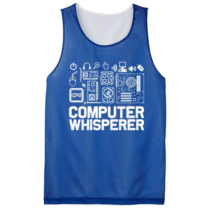 Computer Whisperer It Tech Support Software Engineer Geek Gift Mesh Reversible Basketball Jersey Tank