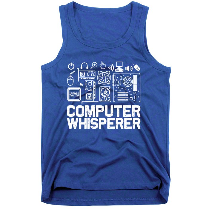 Computer Whisperer It Tech Support Software Engineer Geek Gift Tank Top