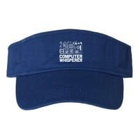 Computer Whisperer It Tech Support Software Engineer Geek Gift Valucap Bio-Washed Visor