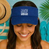 Computer Whisperer It Tech Support Software Engineer Geek Gift Valucap Bio-Washed Visor