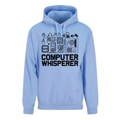 Computer Whisperer It Tech Support Software Engineer Geek Gift Unisex Surf Hoodie