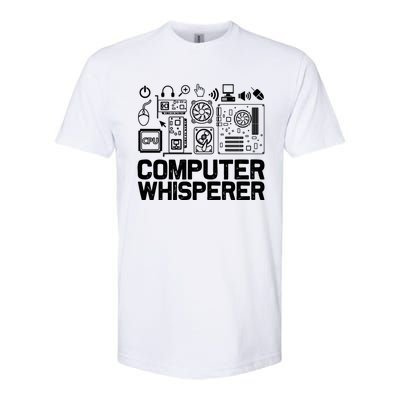 Computer Whisperer It Tech Support Software Engineer Geek Gift Softstyle CVC T-Shirt