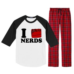 Claudia Wearing I Heart Nerds Ariana Raglan Sleeve Pajama Set