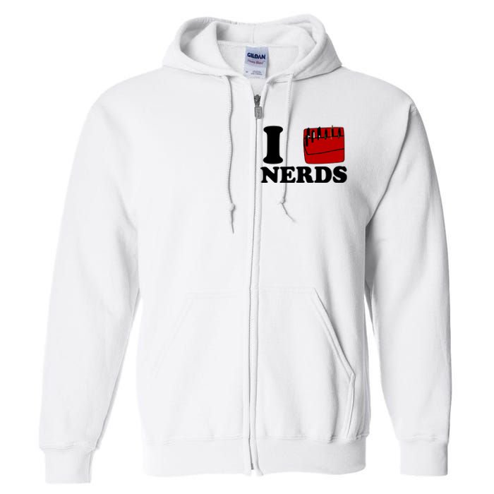 Claudia Wearing I Heart Nerds Ariana Full Zip Hoodie