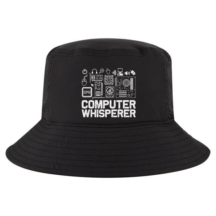 Computer Whisperer It Tech Support Nerds Geek Cool Comfort Performance Bucket Hat