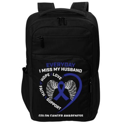 Colorectal Wings In Memory Of Husband Colon Cancer Awareness Gift Impact Tech Backpack