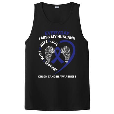 Colorectal Wings In Memory Of Husband Colon Cancer Awareness Gift PosiCharge Competitor Tank