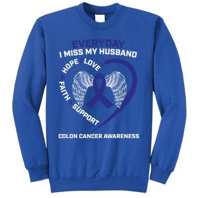 Colorectal Wings In Memory Of Husband Colon Cancer Awareness Gift Sweatshirt