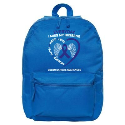 Colorectal Wings In Memory Of Husband Colon Cancer Awareness Gift 16 in Basic Backpack