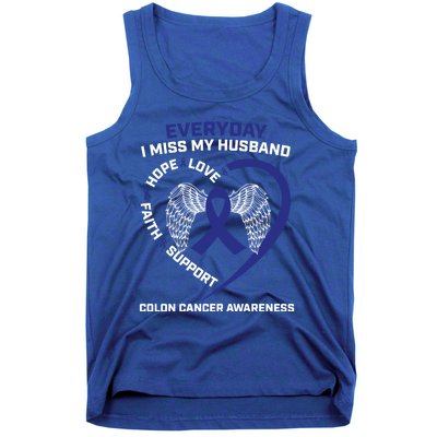 Colorectal Wings In Memory Of Husband Colon Cancer Awareness Gift Tank Top