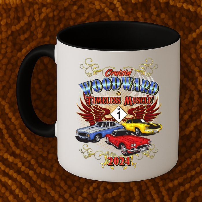 Cruisin Woodward In Timeless Muscle 2024 Mug