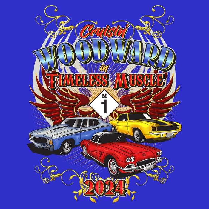 Cruisin Woodward In Timeless Muscle 2024 Long Sleeve Shirt
