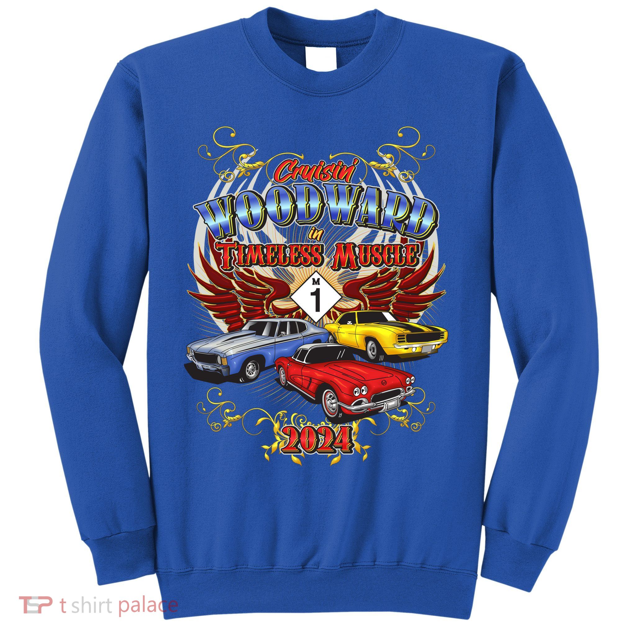Cruisin Woodward In Timeless Muscle 2024 Sweatshirt