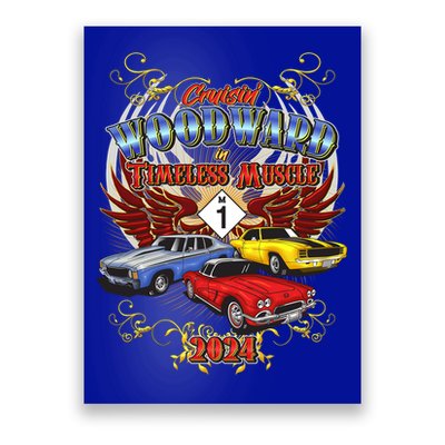 Cruisin Woodward In Timeless Muscle 2024 Poster