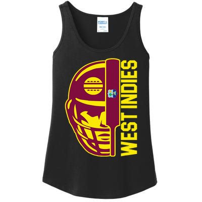 Cricket West Indies Fan Helmet Ball And Bat Ladies Essential Tank