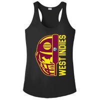 Cricket West Indies Fan Helmet Ball And Bat Ladies PosiCharge Competitor Racerback Tank