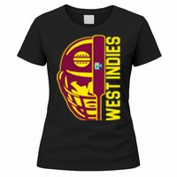 Cricket West Indies Fan Helmet Ball And Bat Women's T-Shirt