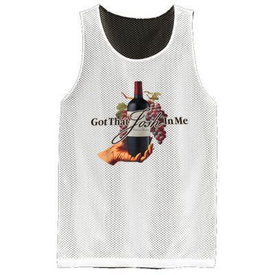 Classy Wine In Me Got That Josh In Me Funny Mesh Reversible Basketball Jersey Tank